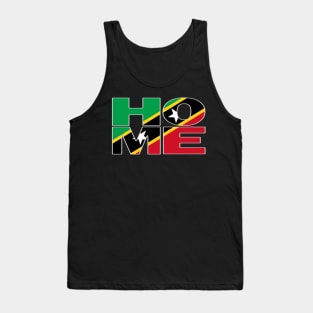 St Kitts Flag Collection Spelling HOME - Nevis - Soca Mode Tank Top